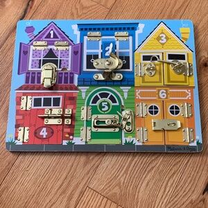 PICK ANY 3 ITEMS FOR $10 - Melissa & Doug Busy Board Lock Learning Toy
